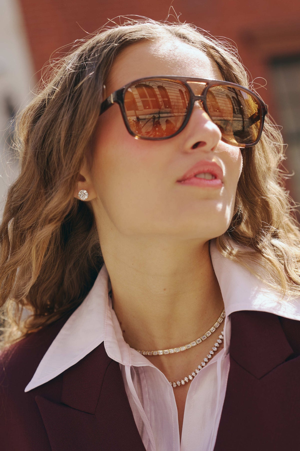 Mirror Pears Necklace