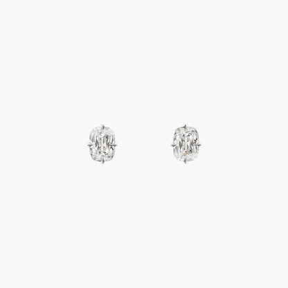 4.00 Antique Cushion Cut Studs