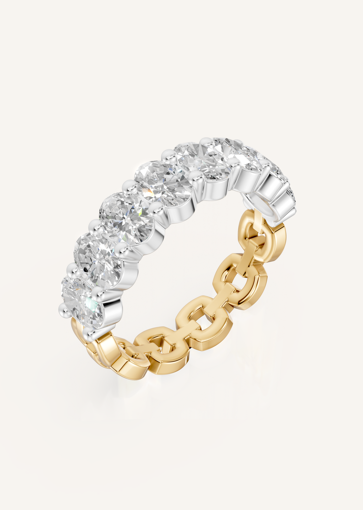 Chained Ovals Ring
