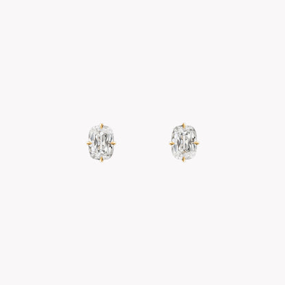 4.00 Antique Cushion Cut Studs