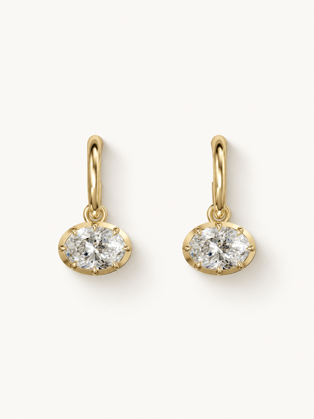 Diamond Oval Drops