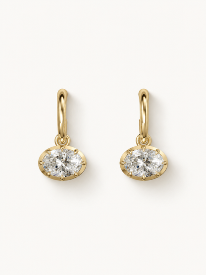 Diamond Oval Drops